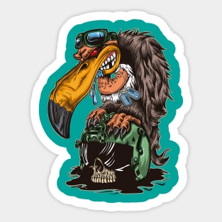 Militant bird Sticker